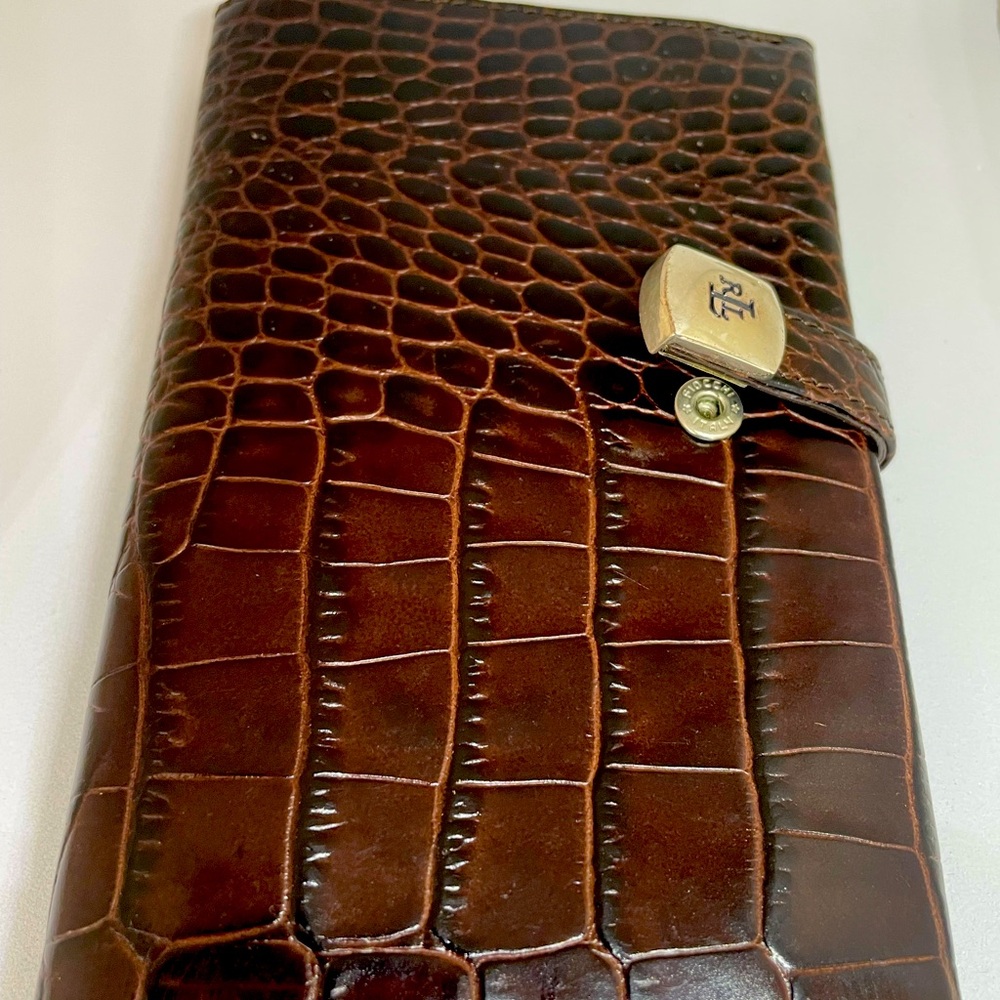 Ralph Lauren croc print wallet